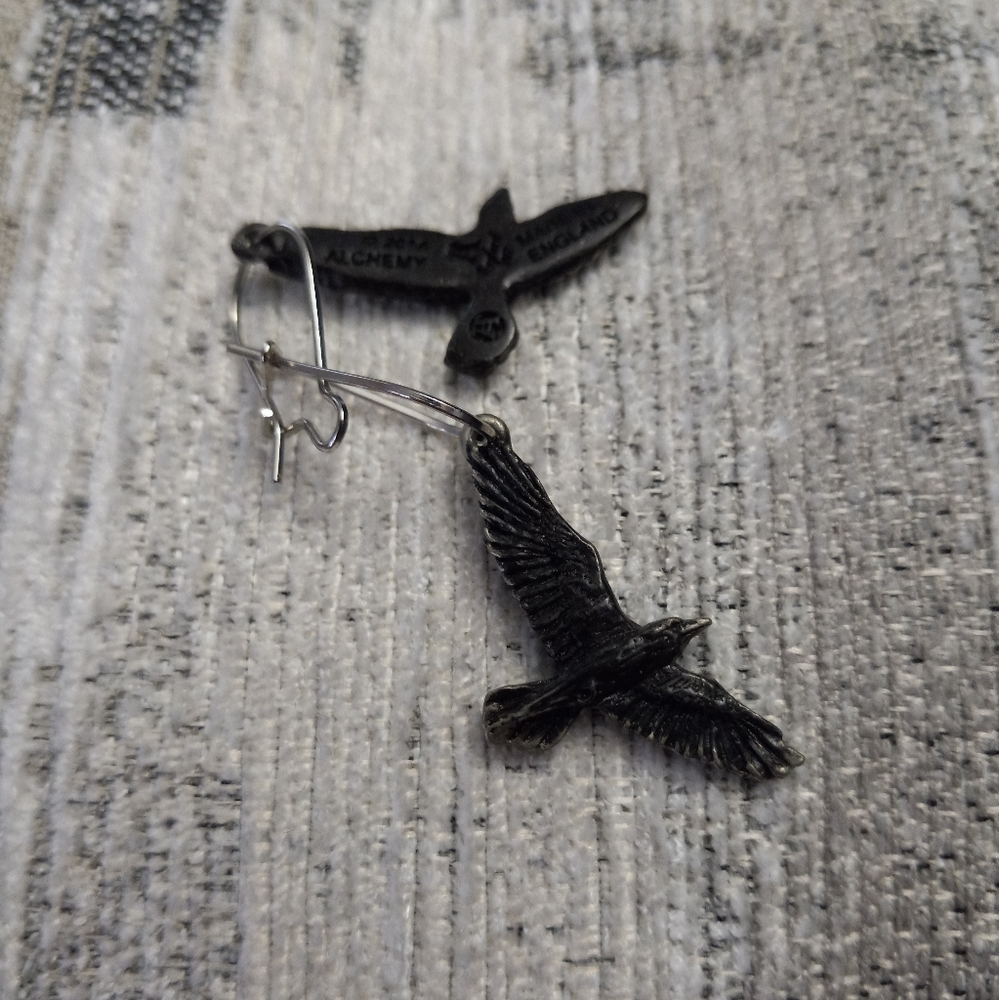 Alchemy Of England Raven Earrings